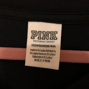 PINK Victoria's Secret Tops - PINK Black & Rose Gold Sequin Long Sleeve Tee PINK Victoria's Secret Tops - PINK Black & Rose Gold Sequin Long Sleeve Tee